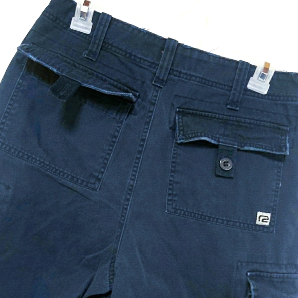 Men's Navy Cargo Shorts - Picture 6 of 7